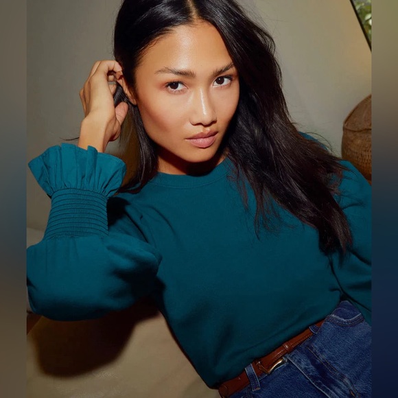 Nation Ltd Cecile Puff Sleeve Sweatshirt - Picture 10 of 10